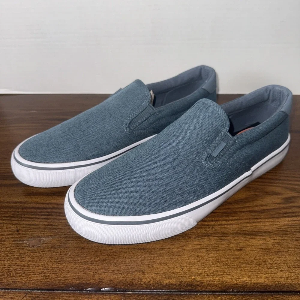 Lugz‎ Mens Clipper Slip-On Sneaker Size 9 Canvas Boat Shoe Summer NWOB